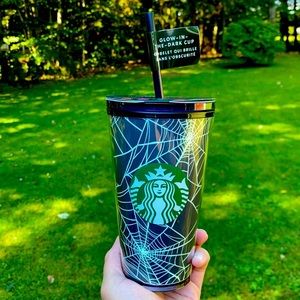 Starbucks Halloween 2021 GITD Spiderweb Tumbler